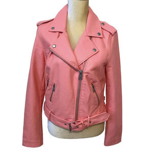 Levi's NWOT Light Pink Moto Jacket Women M